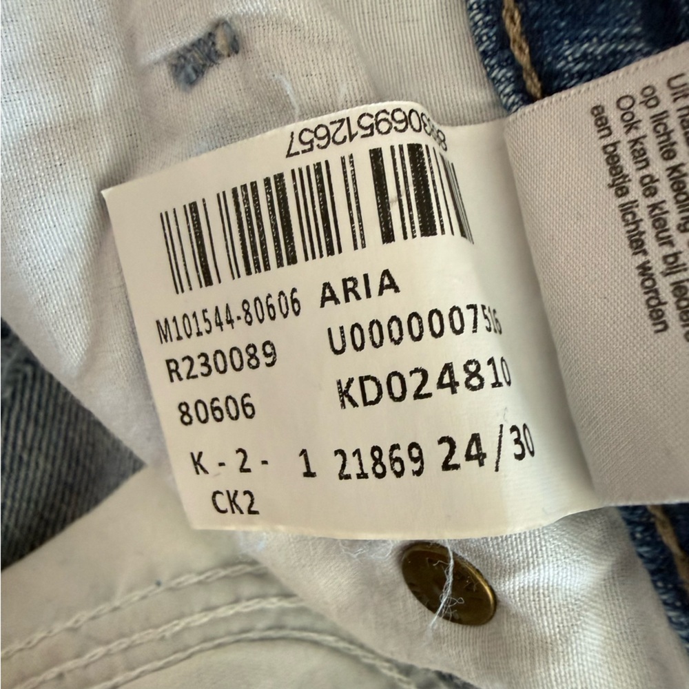Mavi Jeans Aria High Rise Wide Leg Distressed Hem Womens Size 24 - Picture 12 of 12